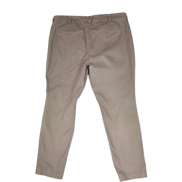 Duluth Trading Co Khaki Tan Pants 18x31 Straight Fit Stretch Utility Outdoors - Picture 2 of 8